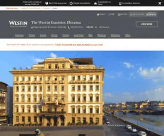 Westinflorence.com(Luxury Hotel) Screenshot