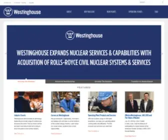 Westinghousenuclear.com(Westinghouse electric company) Screenshot