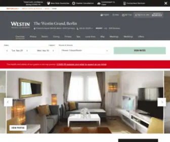 Westingrandberlin.com(Wellness Hotel in Berlin) Screenshot