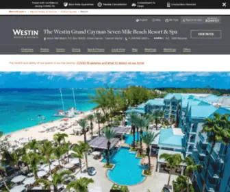 Westingrandcayman.com(Grand Cayman Hotels) Screenshot