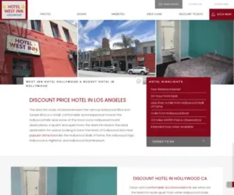 Westinnhollywood.com(Budget Hotel In Hollywood) Screenshot