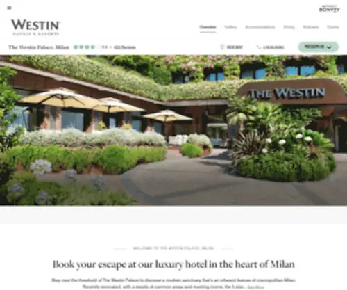 Westinpalacemilan.com(Hotel in Milan) Screenshot