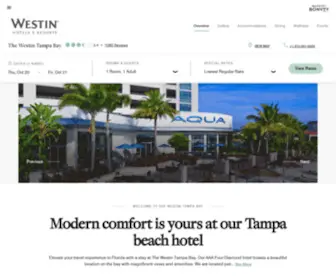 Westintampabay.com(Tampa Hotel) Screenshot