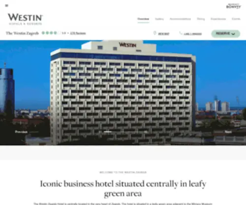 Westinzagreb.hr(The Westin Zagreb Hotel) Screenshot