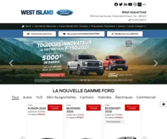 Westislandford.ca(Concessionnaire Ford à West) Screenshot