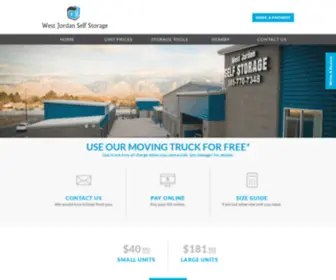 Westjordanstorage.com(West Jordan) Screenshot