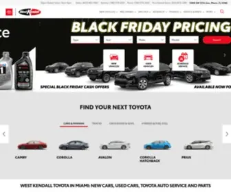 Westkendalltoyota.com(West Kendall Toyota in Miami) Screenshot