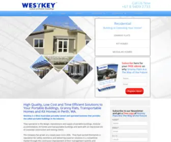 Westkey.com.au(Granny Flats) Screenshot