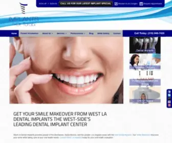 Westlaimplants.com(West LA Implants) Screenshot