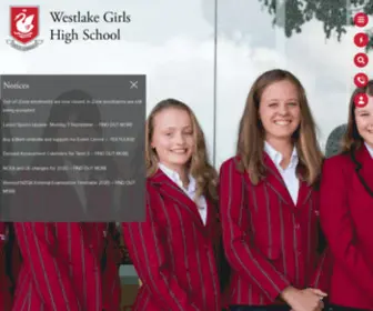 Westlakegirls.school.nz(Westlake Girls High School) Screenshot