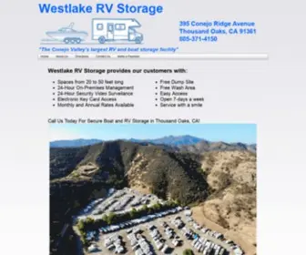 Westlakervstorage.com(Westlake RV Storage) Screenshot