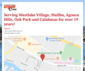 Westlakevillageurgentcare.com(Westlake Village Urgent Care) Screenshot