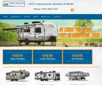 Westlandcamping.com(Westland Camping Center) Screenshot