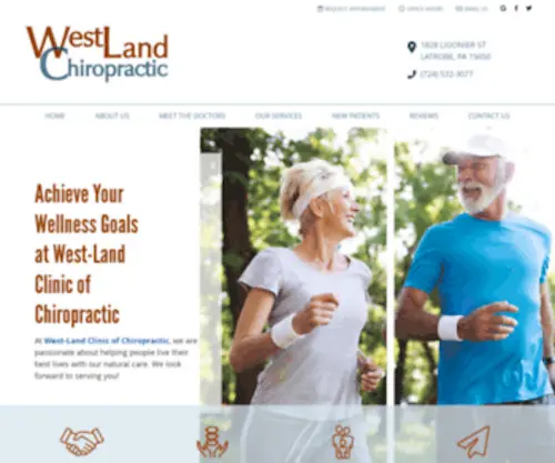 Westlandcliniclatrobe.com(Chiropractor Latrobe PA) Screenshot