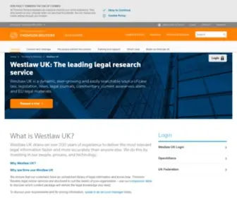 Westlaw.co.uk(Westlaw UK) Screenshot