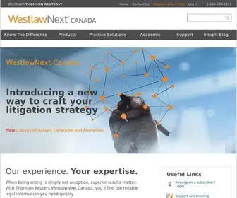 Westlawnextcanada.com(WestlawNext Canada) Screenshot