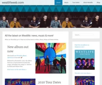 Westlifeweb.com(Westlife Forever) Screenshot