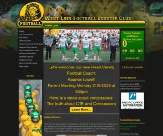 Westlinnfootball.org(West Linn High School Football) Screenshot