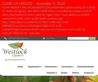 Westlockcounty.com(Westlock County) Screenshot