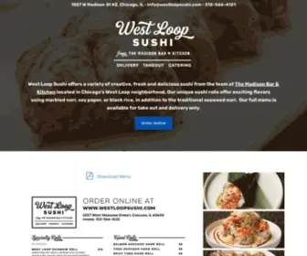 Westloopsushi.com(West Loop Sushi From The Madison Bar & Kitchen) Screenshot