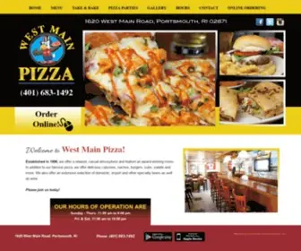 Westmainpizzari.com(West Main Pizza) Screenshot