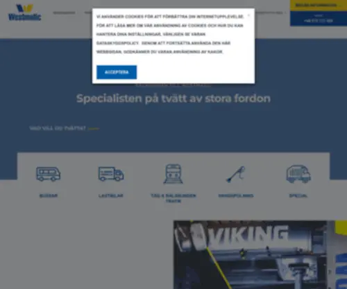 Westmatic.se(Westmatic Vehicle Wash Systems) Screenshot