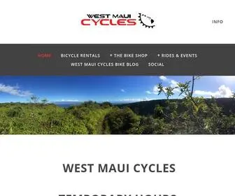 Westmauicycles.com(West Maui Cycles) Screenshot