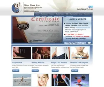 Westmeeteastclinic.com(Holistic Therapy and Acupuncture) Screenshot