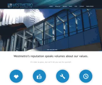 Westmetroglass.com(Westmetro Glass Service Ltd) Screenshot