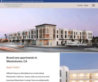 Westminstercrossingapartments.com(Westminster Crossing) Screenshot