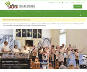 Westminsterva.org(Westminster Presbyterian Church) Screenshot