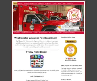 WestminstervFd.org(The Westminster Fire Engine and Hose Co. 1) Screenshot