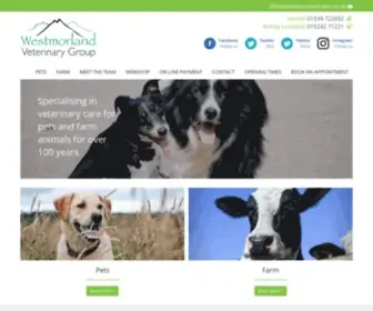 Westmorland-Vets.co.uk(Westmorland Veterinary Group) Screenshot