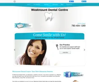 Westmountdental.ca(Dentist in Edmonton) Screenshot