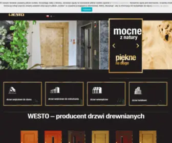 Westo.pl(Producent drzwi drewnianych wysokiej jakości) Screenshot