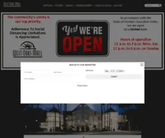 Westoaksmall.com(West Oaks Mall) Screenshot