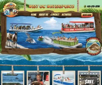 Westocwatersports.com(Ocean City MD Boat Rentals) Screenshot