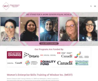 Westofwindsor.com(Women's Enterprise Skills Training of Windsor Inc) Screenshot