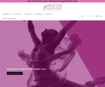 Westondancewear.com(Weston Dancewear) Screenshot