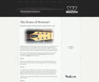 Westoneguitars.net(The Home of Westone) Screenshot