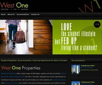 Westoneproperties.co.uk(Student Properties) Screenshot