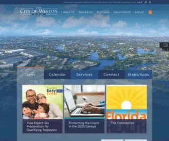 Westonfl.org(City of Weston) Screenshot