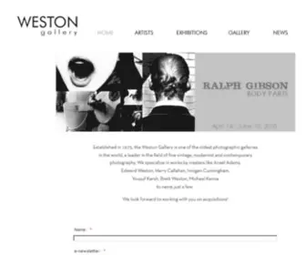 Westongallery.com(WESTON GALLERY) Screenshot