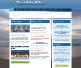 Weston.org.uk(Sailing Club) Screenshot