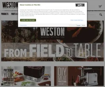 Westonproducts.com(Weston Brands) Screenshot