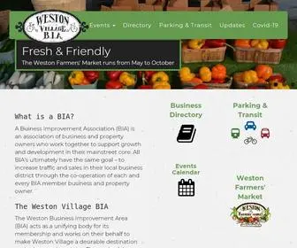 Westonvillagebia.com(Weston Village BIA) Screenshot