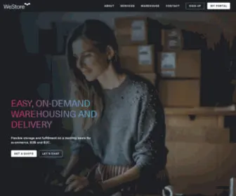 WeStore.ai(Easy on demand warehousing and delivery) Screenshot