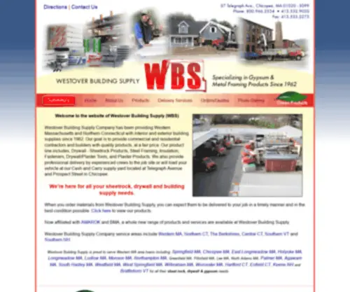Westoverbuilding.com(Westover Building Supply) Screenshot