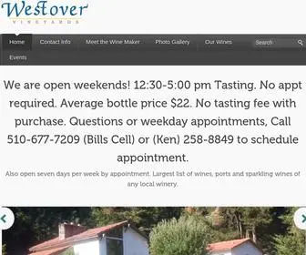 Westoverwinery.com(Westover Winery) Screenshot