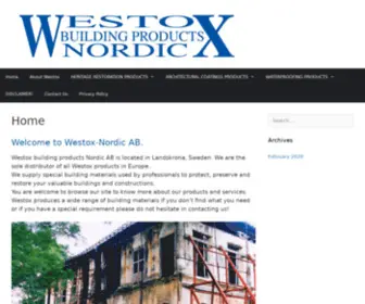 Westox-Nordic.se(Westox Nordic) Screenshot